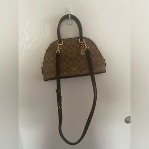 Coach Katy satchel in signature canvas